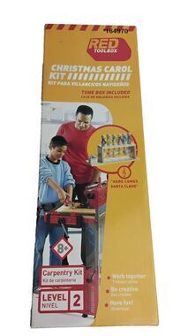 Red Toolbox Christmas Carol Kit level 2  Music Box Instrument #164970 New In Box
